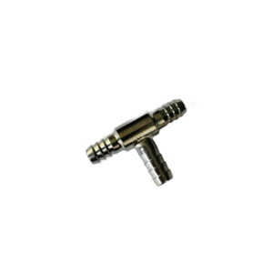 T espigão para mangueira 3,3 a 3,5mm INOX